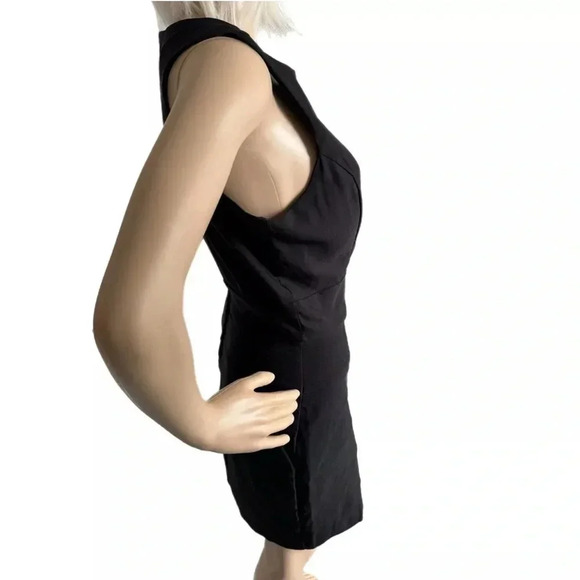 TRIXXI Womens 4/6 Black Sleeveless Pencil Cocktail Sheath Dress Juniors 7 - Picture 2 of 9